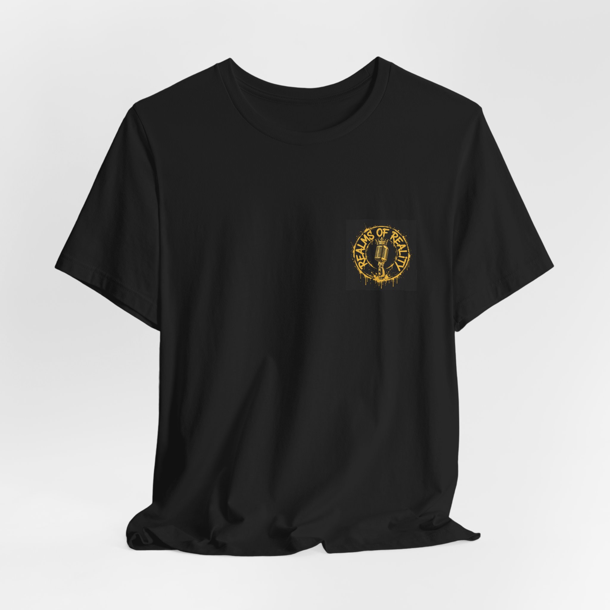 Realms of Reality — Lion Gold Patch Tee - Image 4