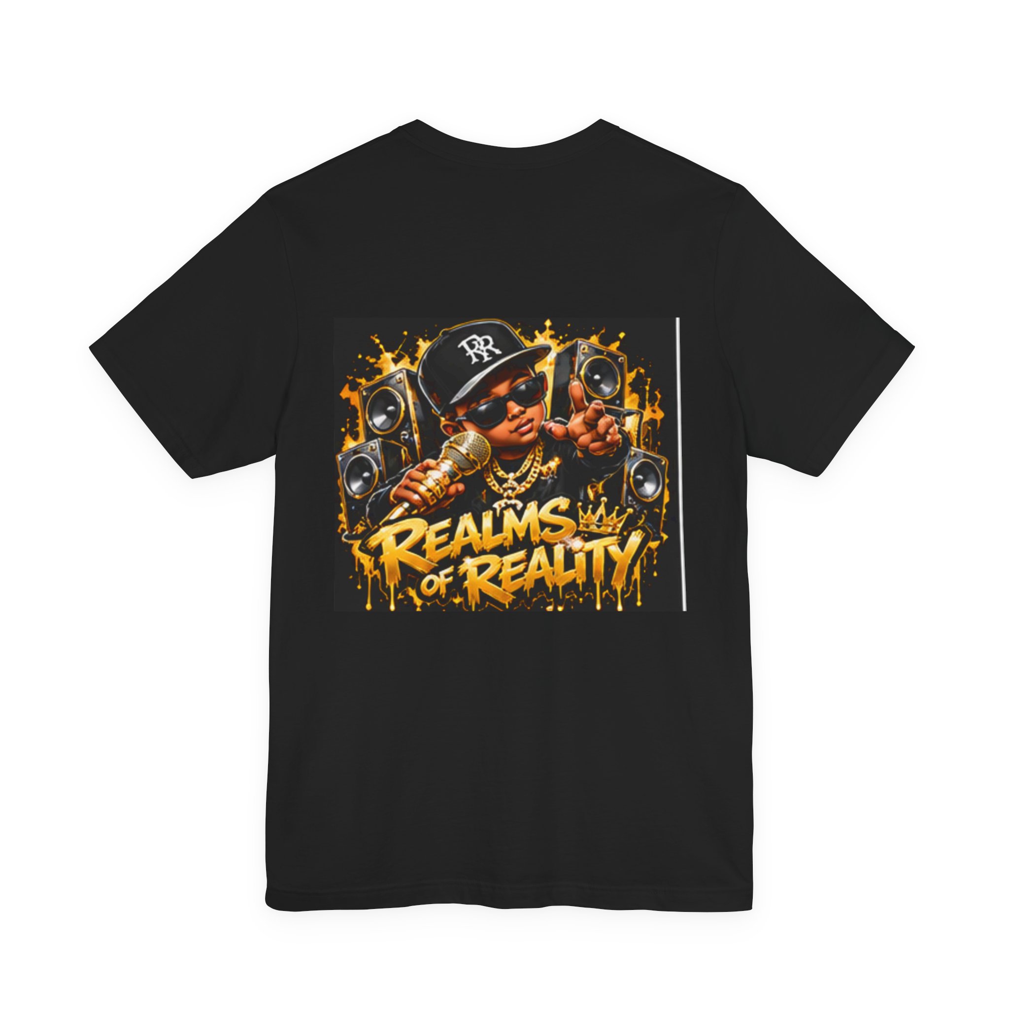 Realms of Reality — Lion Gold Patch Tee - Image 2