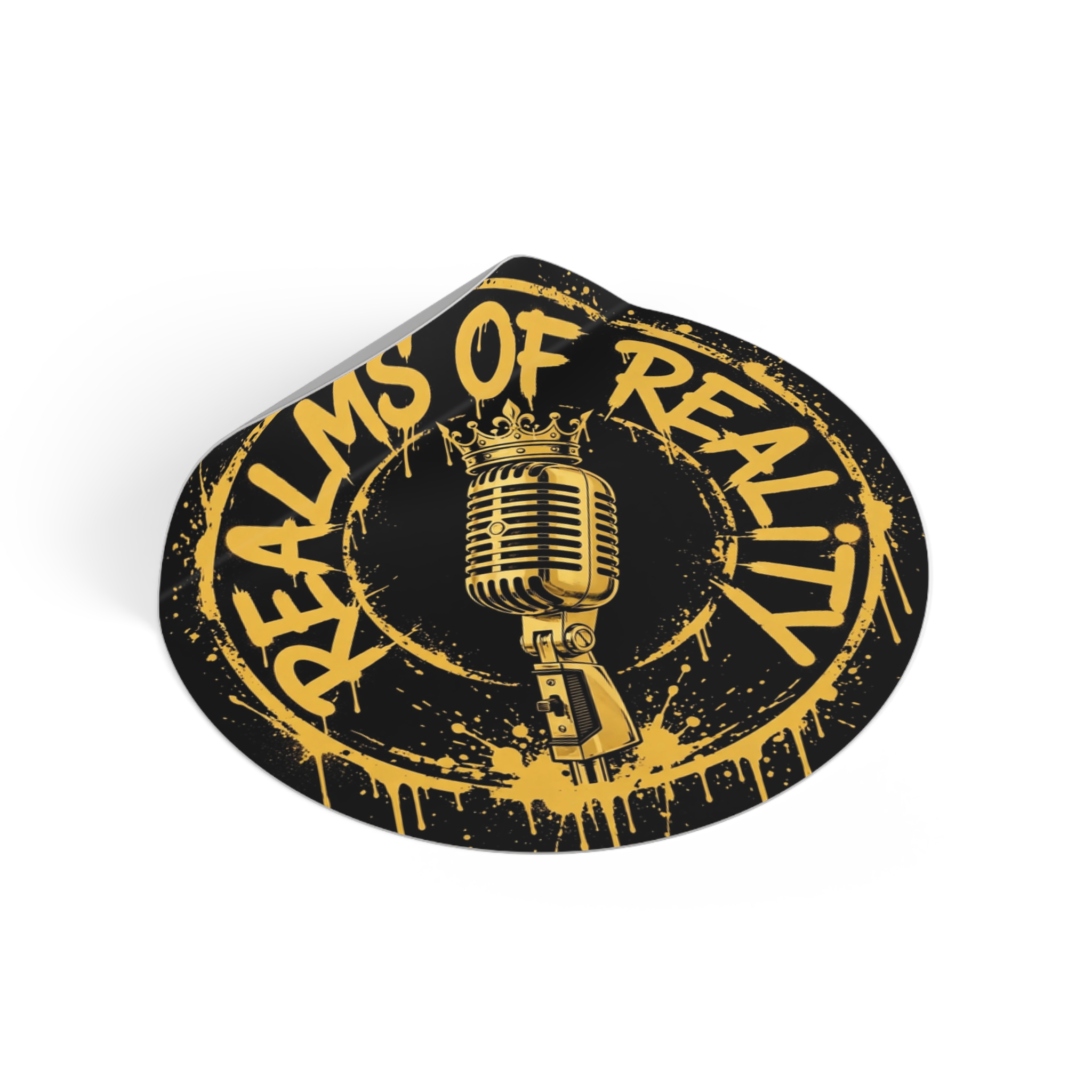 Realms of Reality — Emblem Round Vinyl Stickers - Image 2