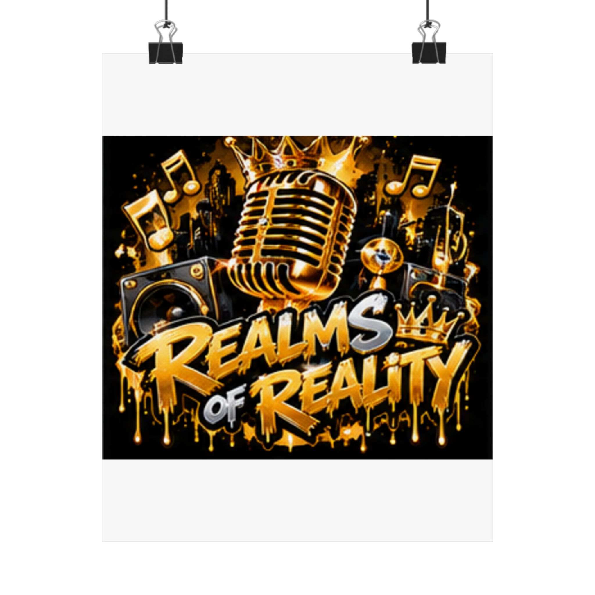 Realms of Reality — Golden Mic Matte Vertical Posters - Image 9